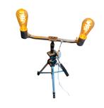 Vintage statief met filament lampen, Ophalen of Verzenden