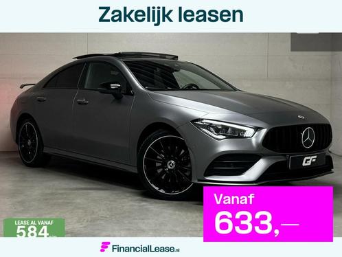 Mercedes CLA-klasse 250 e AMG Designo Matt Pano Burmester Sf, Auto's, Mercedes-Benz, Bedrijf, Lease, Financial lease, CLA, 360° camera