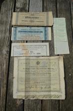 Diverse oude aandelen 1870 - 1910, Ophalen of Verzenden, Voor 1920, Aandeel