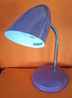 Paarse vintage bureaulamp., Huis en Inrichting, Lampen | Tafellampen, Ophalen of Verzenden, Zo goed als nieuw, Minder dan 50 cm