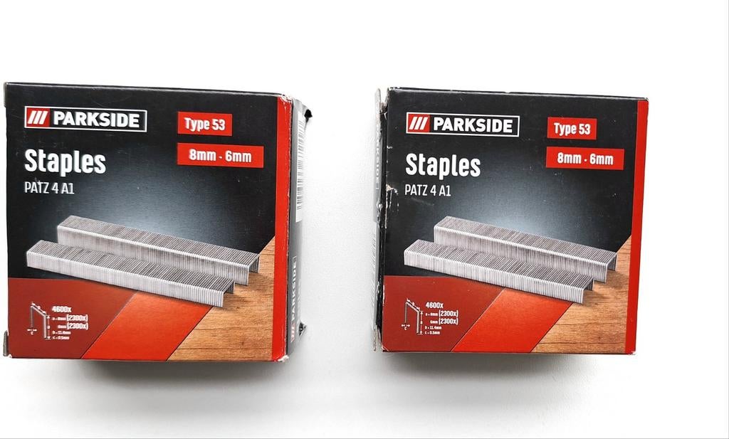 Nieten/ Nietjes Parkside 2 x doos 6 mm en 8 mm, Doe-het-zelf en Verbouw, Gereedschap | Overige machines, Ophalen of Verzenden