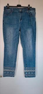 35)Te koop nieuwe jeans/spijkerbroek bewerkt maat 46, Ophalen of Verzenden, Nieuw, Blauw, Overige jeansmaten