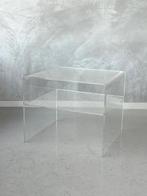 Vintage bijzettafel plexiglas side table jaren 80 tafel, Niet bekend, Ophalen, Niet bekend, Niet bekend