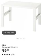 pahl ikea bureau wit meegroei 2 hoogtes, Ophalen of Verzenden, Zo goed als nieuw