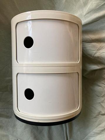 Vintage Kartell Componibili, wit, ontwerper Anna Castelli beschikbaar voor biedingen