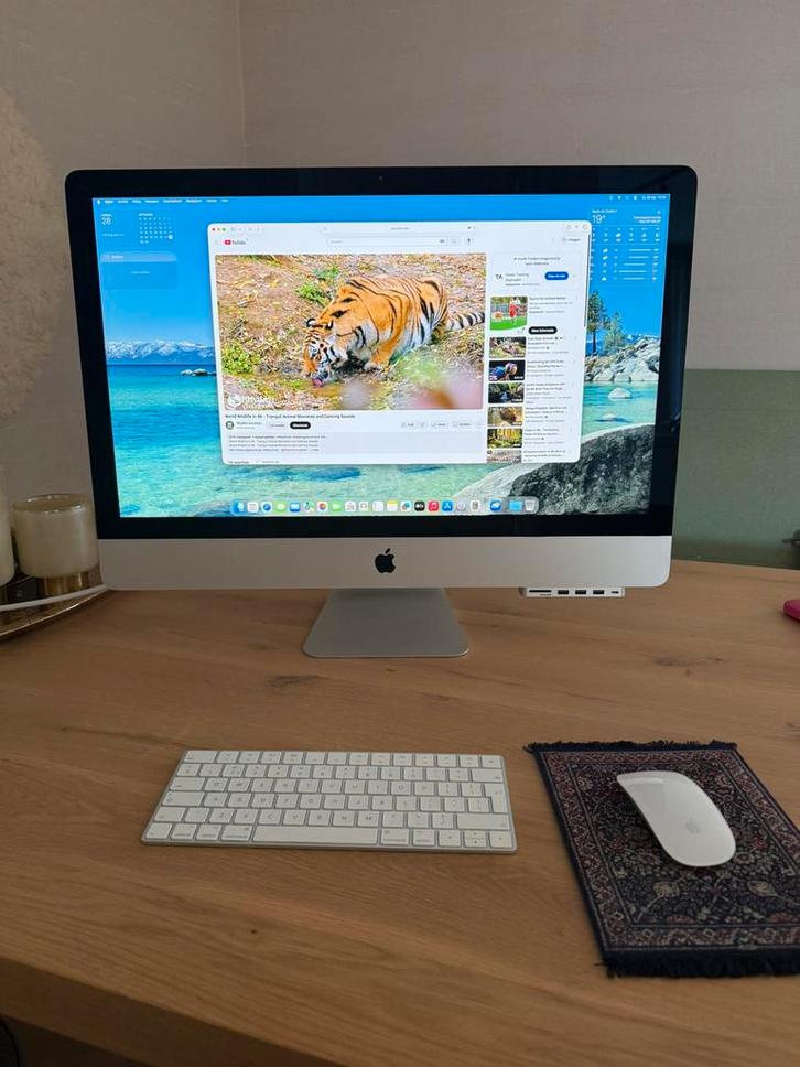 2020 iMac 27 inch 5K– 3.8GHz i7 | 32RAM| AMD 16GB| SSD512, Computers en Software, Apple Desktops, Zo goed als nieuw, iMac, SSD
