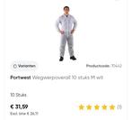 Wegwerp overalls - 3€ per stuk, Ophalen of Verzenden, Nieuw