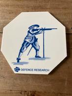 Delfts Blauw Tegeltje TNO Defence Research, Antiek en Kunst, Ophalen of Verzenden