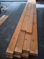 Houten Balken + Balkdragers - Overkapping, Meubels, Doe-het-zelf en Verbouw, Hout en Planken, Ophalen, Gebruikt, 25 tot 50 mm