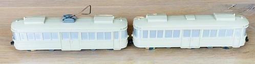 Wiking S 2861 Tram Triebwagen met bijwagen zonder ramen 1955, Verzamelen, Spoorwegen en Tramwegen, Gebruikt, Tram, Schaalmodel