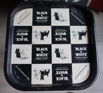BLACK AND WHITE WHISKY DIENBLAD -METAAL-, Ophalen of Verzenden, Zo goed als nieuw, Gebruiksvoorwerp