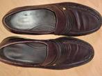 Donkerbruine leren herenschoenen maat 44, Ophalen of Verzenden, Zo goed als nieuw, Bruin, Veterschoenen