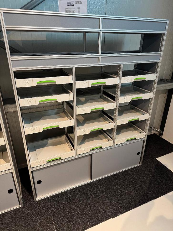 Transportainer bedrijfswageninrichting Festool/Makita, Auto diversen, Auto-accessoires, Nieuw, Ophalen