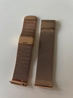Horloge bandje Milanese rose goud 20mm quick release Garmin, Ophalen of Verzenden, Zo goed als nieuw, Staal, Overige merken