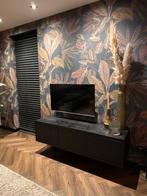 Goossens Barcelona zwevende tv kast - eiken, Ophalen, 150 tot 200 cm, Eikenhout, Zo goed als nieuw