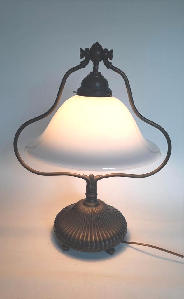 Boudoir tafellamp mooie patina, lees de beschrijving, Huis en Inrichting, Lampen | Tafellampen, Minder dan 50 cm, Ophalen of Verzenden