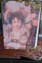 Vintage Art Nouveau Spiegel Coca-Cola groot huis bar horeca, Ophalen, Gebruikt, Rechthoekig, Minder dan 100 cm