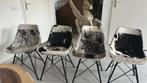 Stoelen keuken tafelstoelen 4x leer, Ophalen, Bruin, Leer, Zo goed als nieuw