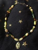 Handgemaakte ketting met jaspis, Ophalen of Verzenden, Nieuw, Beige, Steen of Mineraal