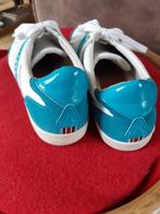GAASTRA!Lúxe Leren Sneakers 40.Wit met Tudrqoise.Nieuwstaat., Ophalen of Verzenden, Zo goed als nieuw
