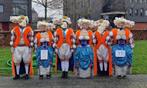 Carnaval(of Koningsdag)-pakken voor loopgroep, Carnaval, Zo goed als nieuw, Kleding, Maat 46/48 (XL) of groter