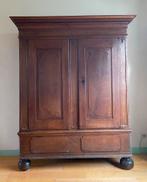 Kast antiek, bolpoot, ornamenten, landelijk, brocante, eiken, Ophalen
