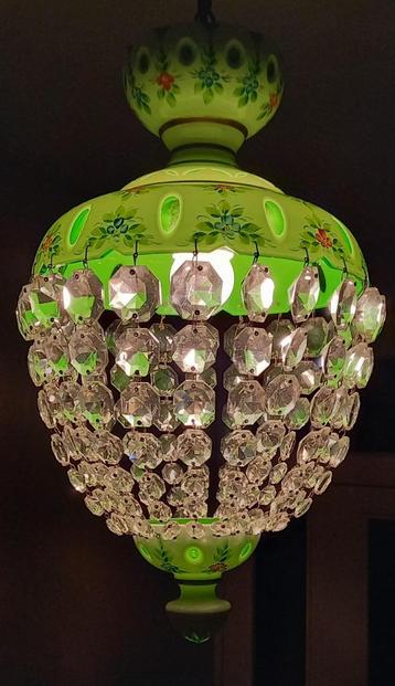 Moser boheemsee kristallen hanglamp beschikbaar voor biedingen