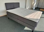 Ikea Boxspring met topper en beddegoed - twijfelaar, Huis en Inrichting, Ophalen, Gebruikt, 140 cm, Twijfelaar