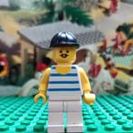 Lego Horizontal Blue and Light Green Stripes, White Legs,, Kinderen en Baby's, Speelgoed | Duplo en Lego, Ophalen of Verzenden