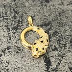 14k gouden hanger panter model, Sieraden, Tassen en Uiterlijk, Kettinghangers, Ophalen of Verzenden, Nieuw, Goud, Kruis of Symbool