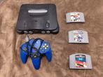 Nintendo N64 + Controller & 3 spellen, Ophalen of Verzenden, Zo goed als nieuw, Met 1 controller, Met games