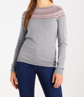 Mint&Berry Repeat trui pullover grijs boothals maat M beschikbaar voor biedingen