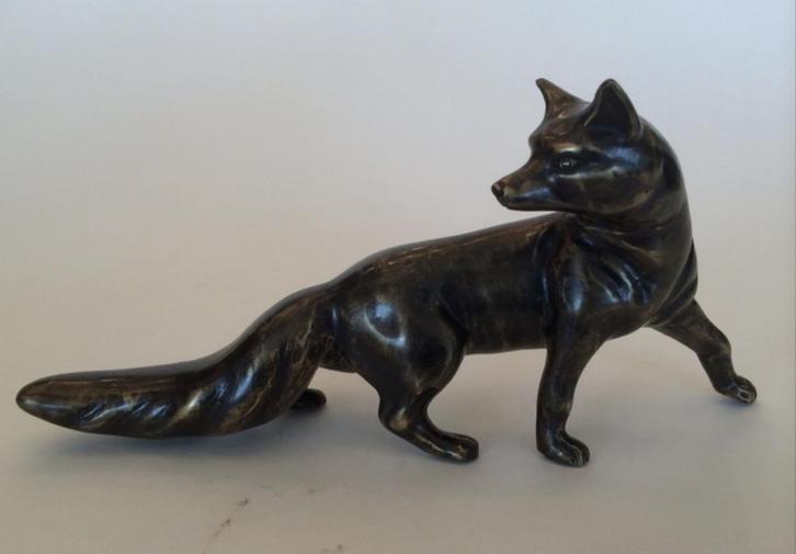 Reinaert de vos echt brons BronzenBeelden-Winkel, Antiek en Kunst, Kunst | Beelden en Houtsnijwerken, Ophalen of Verzenden