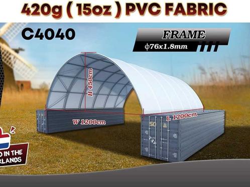 2025 Rhino-Cross-Shelter C4040 - 12x12x4,5 m Opslagtent / Op, Zakelijke goederen, Machines en Bouw | Keten en Containers