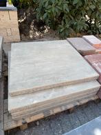 Tuintegels met betonlaag ongeveer 3,5m2, Tuin en Terras, Ophalen of Verzenden, Beton, 10 m² of meer, Terrastegels