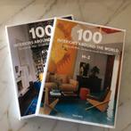 100 Interiors around the world Taschen 2x koffietafelboek, Ophalen of Verzenden, Zo goed als nieuw, Overige onderwerpen
