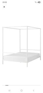 Ikea Hemelbed 140x200 - Zo goed als nieuw!, Ophalen, Wit, 140 cm, Zo goed als nieuw