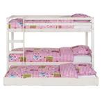 Stapelbed Ties - whitewash - 90x200 cm incl bedlade, Ophalen, 90 cm, Tweepersoons, Minder dan 160 cm