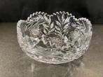 Prachtige antieke kristallen schaal met floraal patroon, Antiek en Kunst, Ophalen of Verzenden