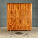 Exclusief vintage highboard – palissanderhout – jaren 60, Ophalen of Verzenden, Huis en Inrichting