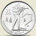 Canada - 25 cent 2007 - Vancouver 2010 Biathlon - Unc., Postzegels en Munten, Losse munt, Verzenden, Noord-Amerika