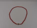 Bloedkoralen collier gouden slot                          D1, Ophalen of Verzenden, Overige materialen, Ketting