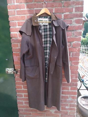 Engelse wax jas lang XL heren. beschikbaar voor biedingen