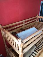 Stapelbed blankgrenen 2.00mx0.90m, Huis en Inrichting, Gebruikt, 90 cm, 160 tot 180 cm, Tweepersoons