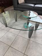 Leolux Zyga salontafel inclusief los bijzettafeltje, Ophalen, Rond, 50 tot 100 cm, Zo goed als nieuw