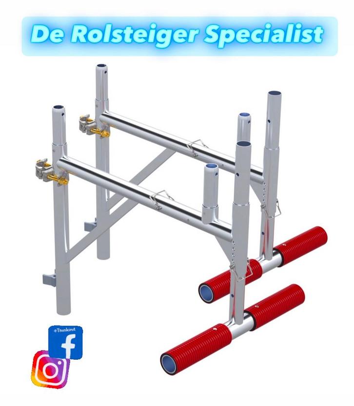 Rolsteiger uitwijkconsole 75-135 verstelbaar, Doe-het-zelf en Verbouw, Steigers, Nieuw, Rolsteiger of Kamersteiger, Minder dan 2 meter