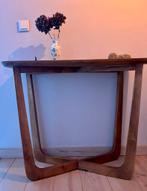Prachtig vormgegeven mango houten side table, Huis en Inrichting, 50 tot 100 cm, Ophalen of Verzenden, Zo goed als nieuw, 25 tot 50 cm