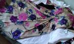 Lange Jurk Viscose Bloemen Paars Roze maat 40 UNIEK Nieuw, Maat 38/40 (M), Beige, Nieuw, Ophalen of Verzenden