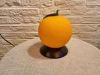 Vintage oranje glazen tafellamp – Belmonte Lda (1990’s), Ophalen, Zo goed als nieuw, Glas, Minder dan 50 cm