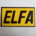 Leuke sticker.  ELFA., Ophalen of Verzenden, Zo goed als nieuw, Overige typen